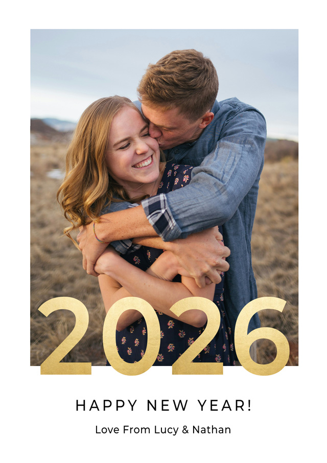 2026 Personalised New Year Card