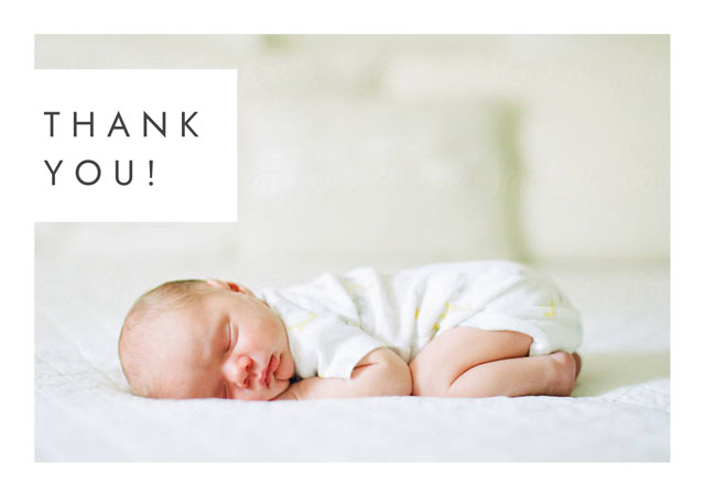 Contemporary Type Thank You Card